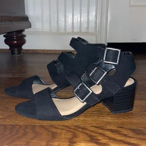 Strappy Block Heel
